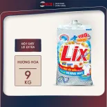 Bột giặt Lix Extra hương hoa 9kg EB010 làm sạch mọi vết bẩn cứng đầu khử mùi ẩm mốc cho giặt tay và máy - Lixco Việt Nam