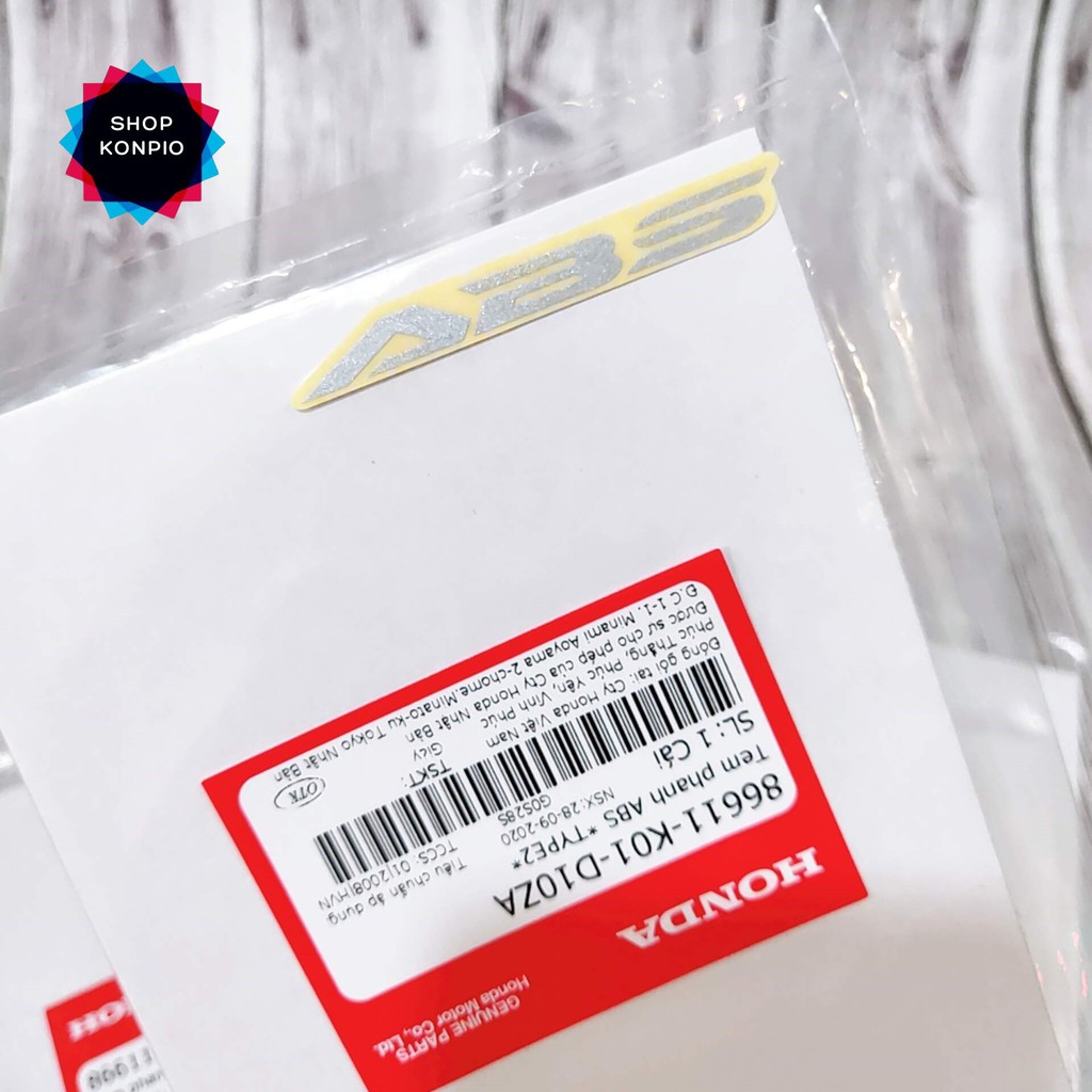 Tem Chữ ABS Dán Xe Máy Chính Hãng