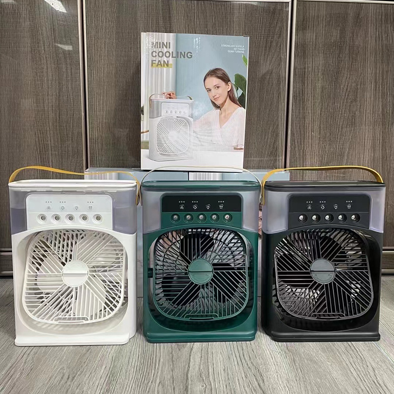 Quạt điều hòa hơi nước phun sương mini, quạt hơi nước phun sương để bàn, quạt phun sương chế độ hẹn giờ thông minh