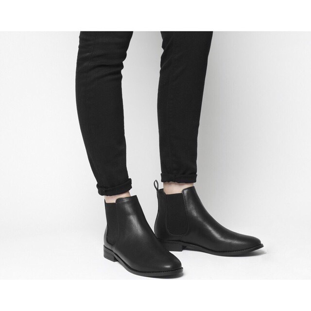 Chelsea boots cao cổ da trơn, Giày bốt da ngắn cổ nam thời trang