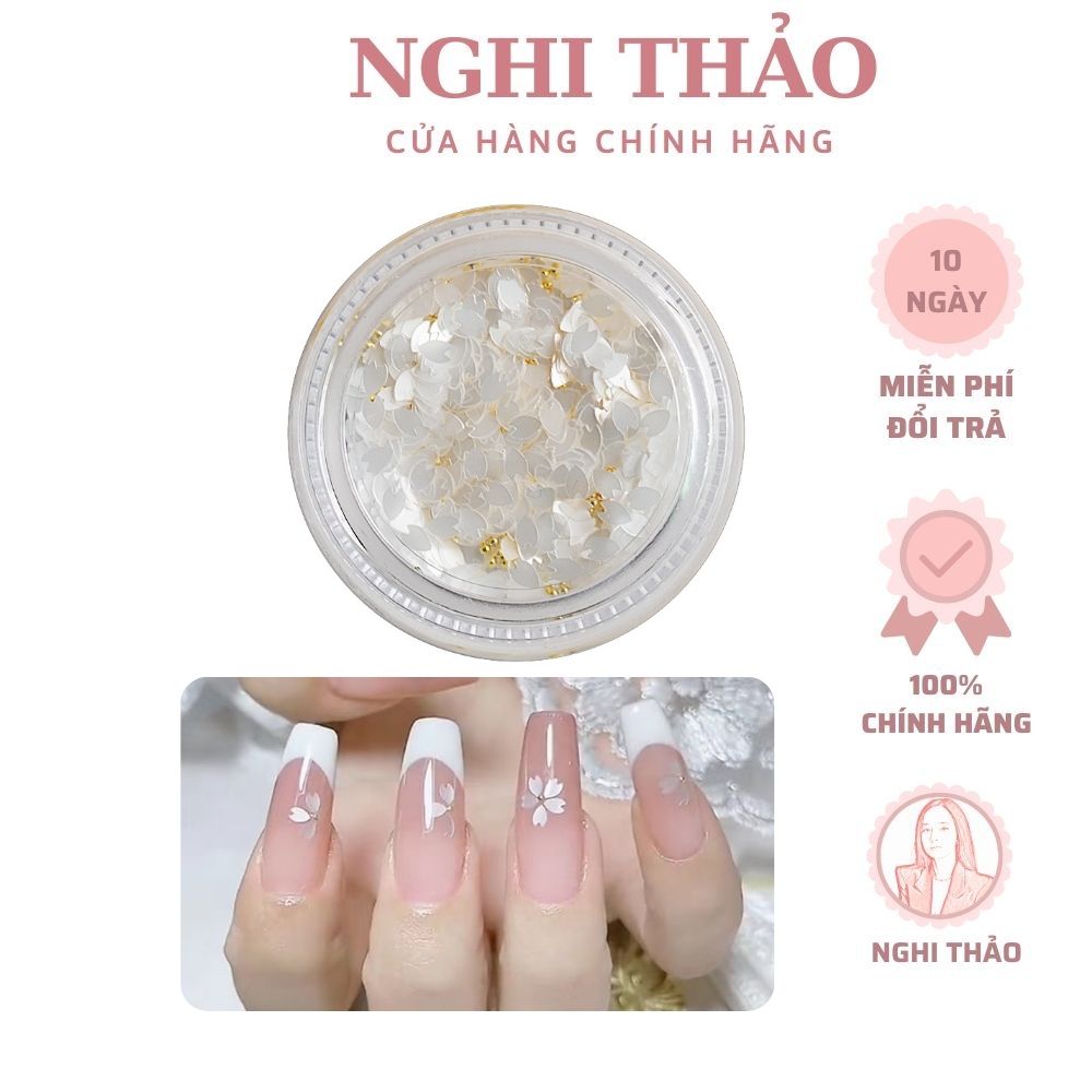 Cánh hoa nail ẩn trang trí móng