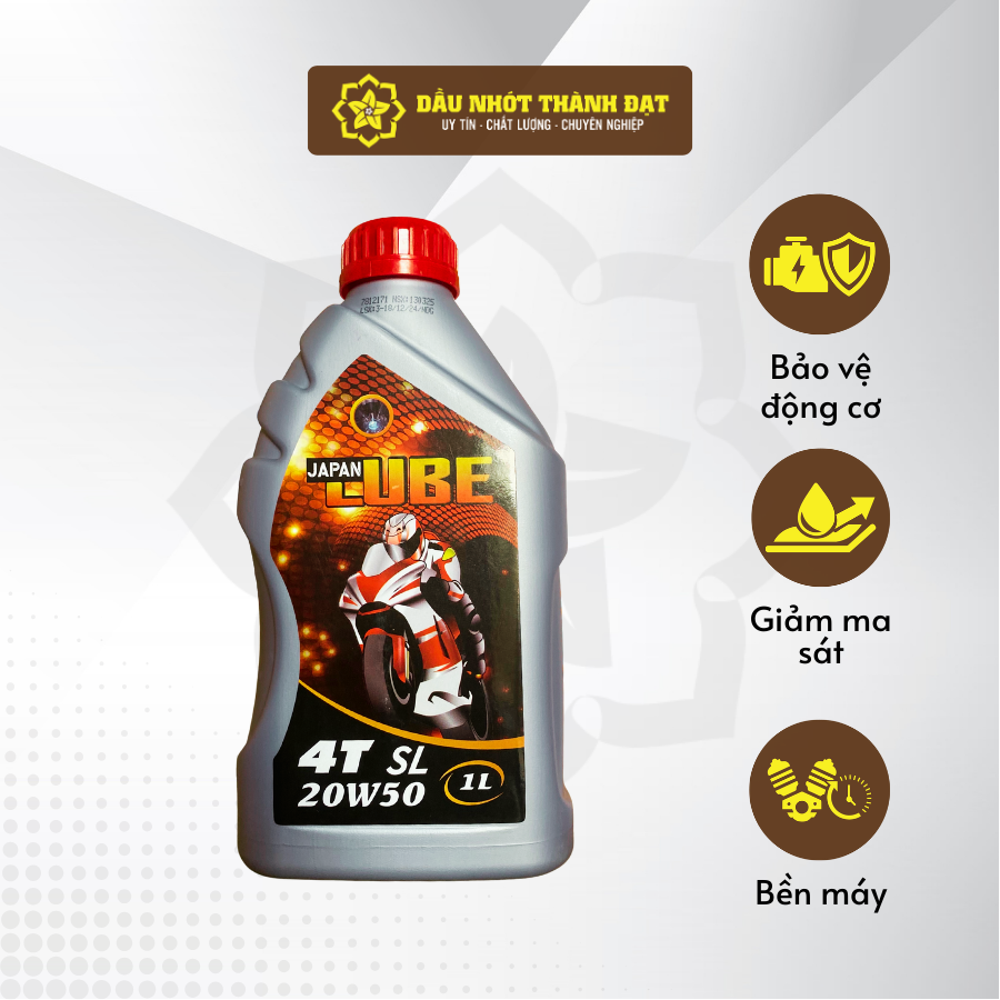 Japan Lube Lubricant Oil – 4t Sl 1L – Specialized for 4-Stroke Motorcycle Engines – Optimal Engine Protection Giá 85,260 Đồng*Miễn phí vận chuyển