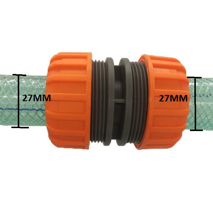 [ 1 CÁI ] ĐẦU NỐI NHANH HAI ỐNG NƯỚC MỀM CÓ PHI 27mm và 27mm - 393