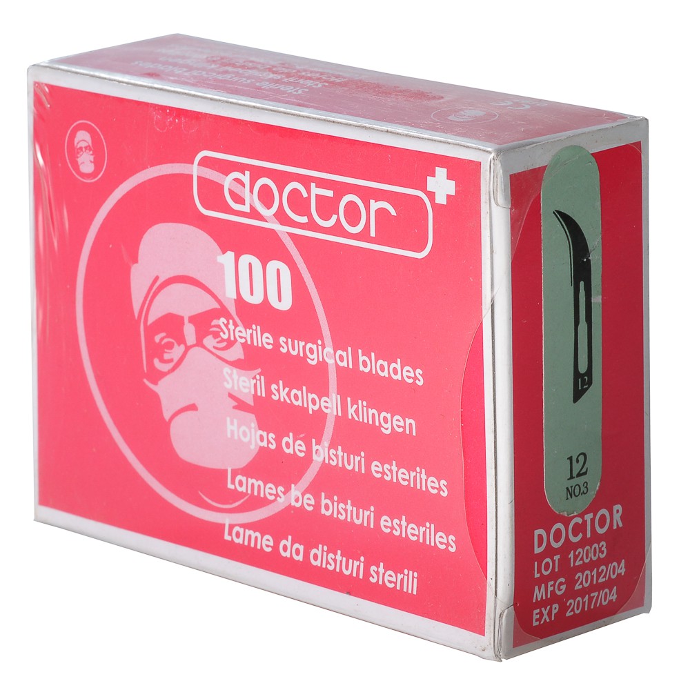 [HCM]Lưỡi dao mổ số 12 hộp 100 cái Kèm cán dao số 3