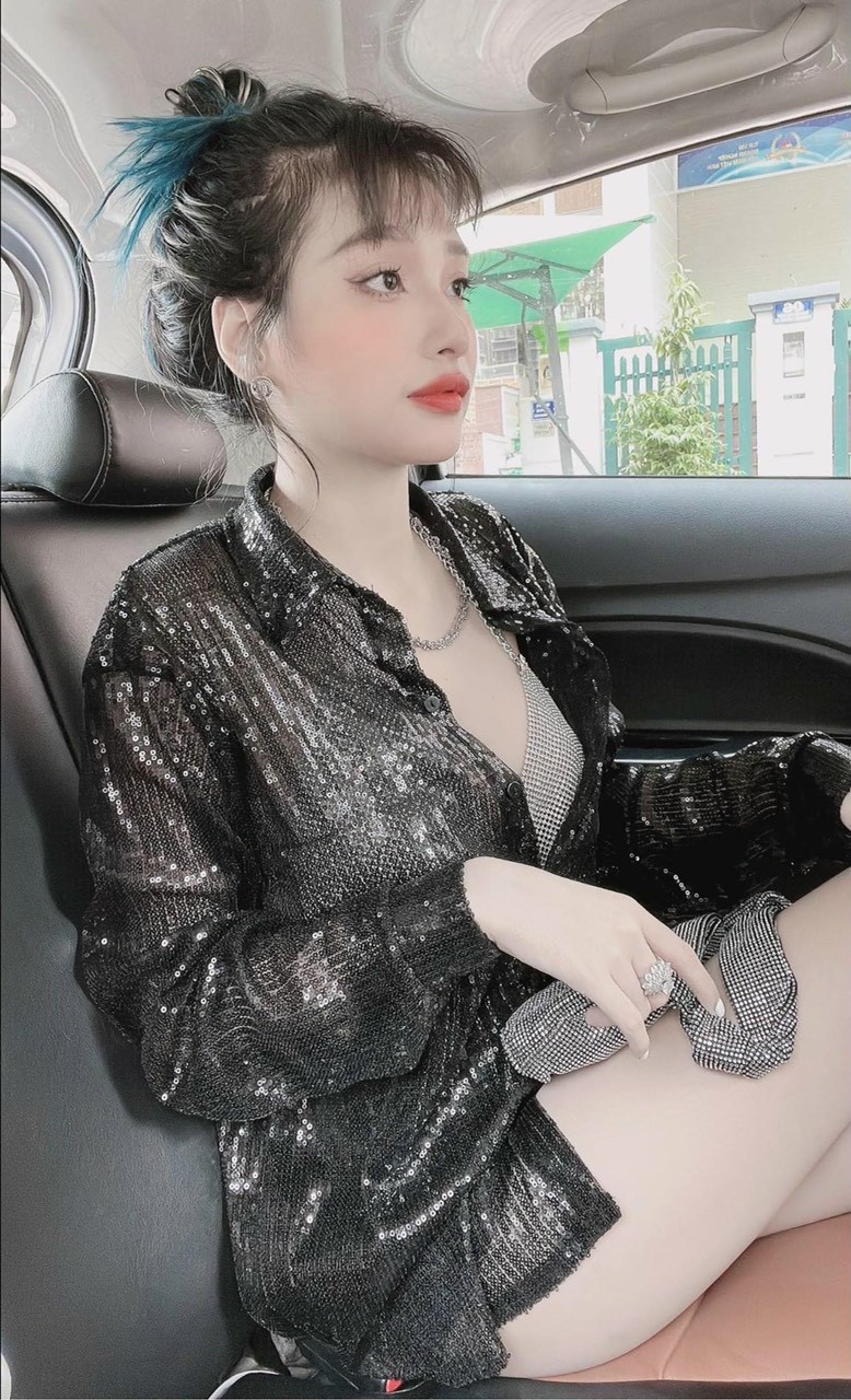 Áo sơ mi kim sa lấp lánh cao cấp