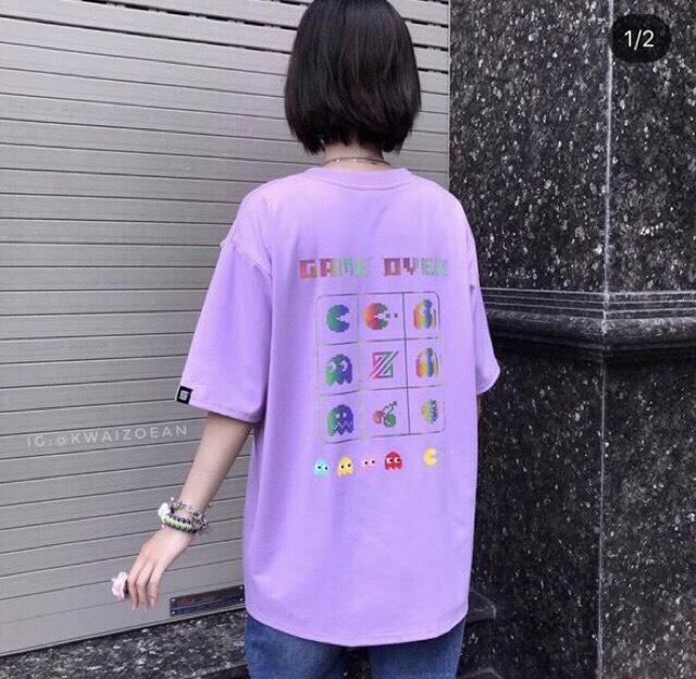 [HCM]Áo thun tay lỡ form rộng Pacman Game by Love Yourself Shop