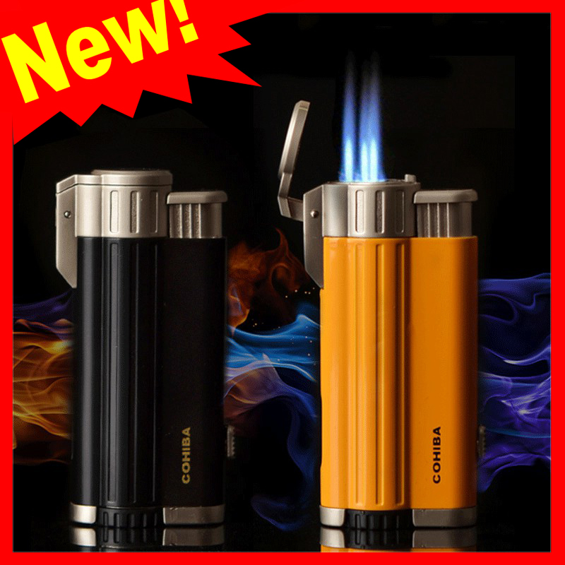 Hộp Quẹt Bật Lửa Khò 3 Tia COB-54B Cực Mạnh, thiết kế sang trọng, độc đáo.