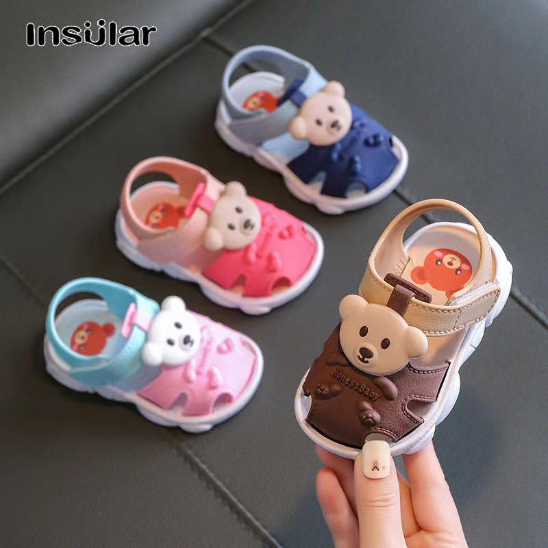 Insular Baby sandals, closed toe sandals, breathable sandals, non