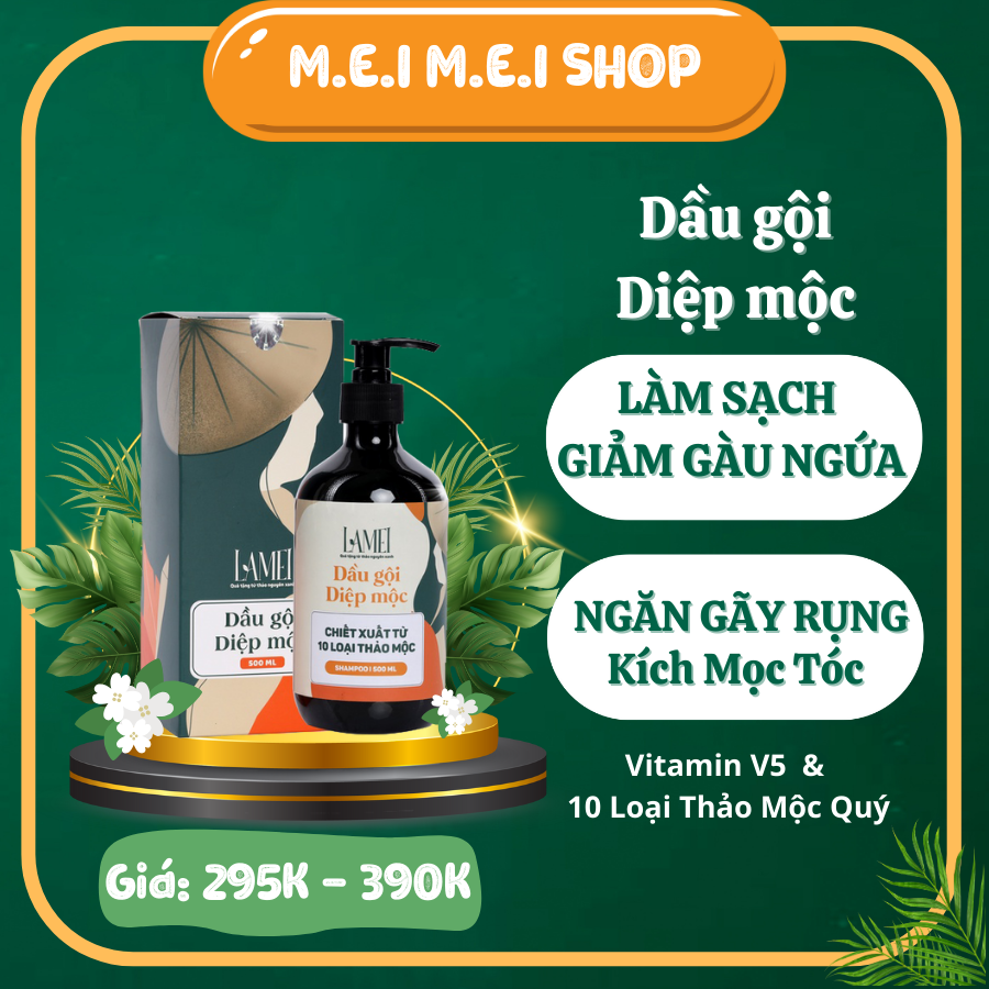 Dầu Gội Diệp Mộc 500ml Lamei Mọc Tóc Tóc Chắc Khoẻ