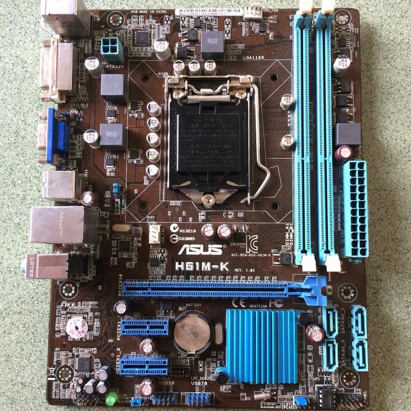 - mainboard asus h61m-k - bảo hành 1 tháng 1 đổi 1 - p8h61m
