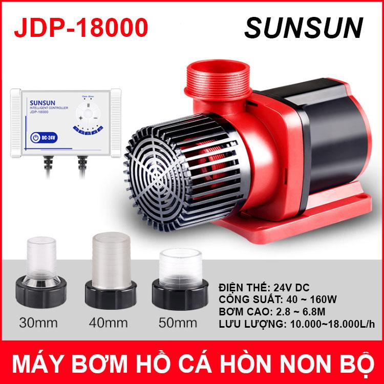 [HCM]Máy Bơm Nước Chìm 24V 160W 18000L SUNSUN JDP-18000 – Kèm Nguồn Và Điều Khiển