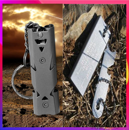 Dụng cụ du lịch ngoài trời Đánh lửa sinh tồn - Còi cứu sinh cao tần