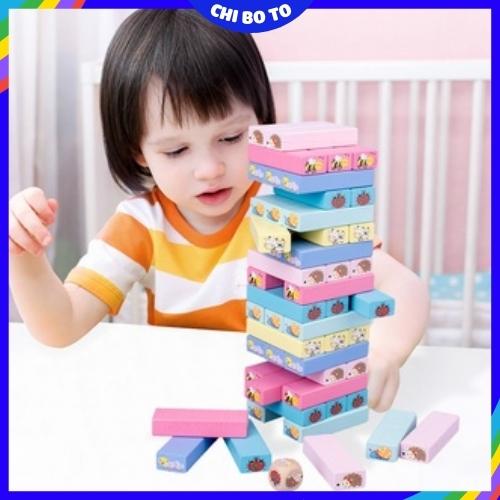 Đồ chơi trẻ em, bộ đồ chơi rút gỗ, xếp hình gỗ màu in hình con vật loại đẹp cho bé. Đồ chơi thông minh phát triển tư duy, trí tuệ và sự sáng tạo cho bé trai, gái 2 3 4 5 6 tuổi. Đồ chơi giáo dục sớm cho trẻ em rèn luyện sự khéo léo cho tre em