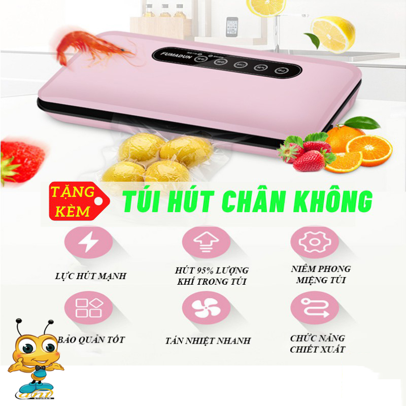 Máy Hút Chân Không Hàn Miệng Túi , Máy Hút Chân Không & Hàn Miệng Túi Fumadun Cao Cấp - Máy Hút Chân Không Thực Phẩm  Bảo Quản Thực Phẩm Gia Đình Tiện Lợi - Giúp thực phẩm giữ được màu sắc tươi tắn và hương vị.