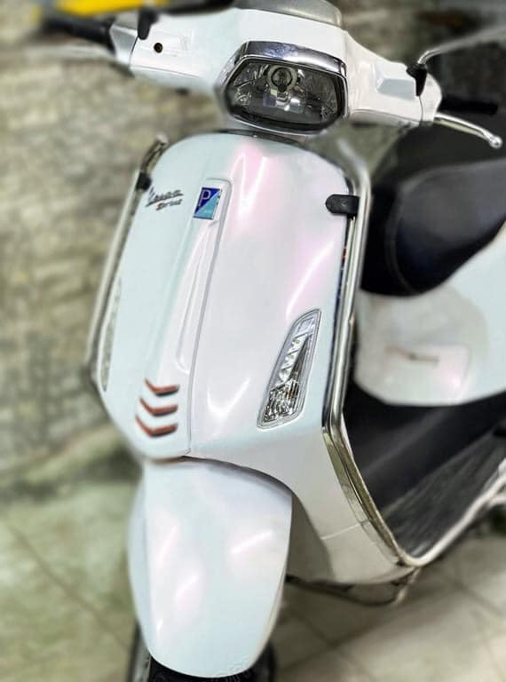 Decal dán xe trắng ngọc trai ánh vàng khổ 0.75m