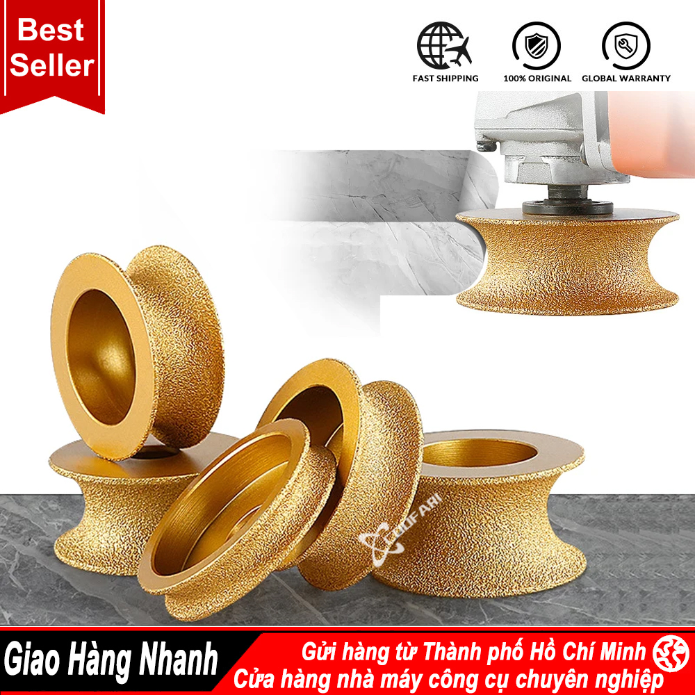Đĩa Mài Bo Cạnh Tròn Vát Vuông Mặt Đá Hoa Cương Phào Chỉ Tạo Rãnh Các Loại Dùng Cho Máy Cầm Tay