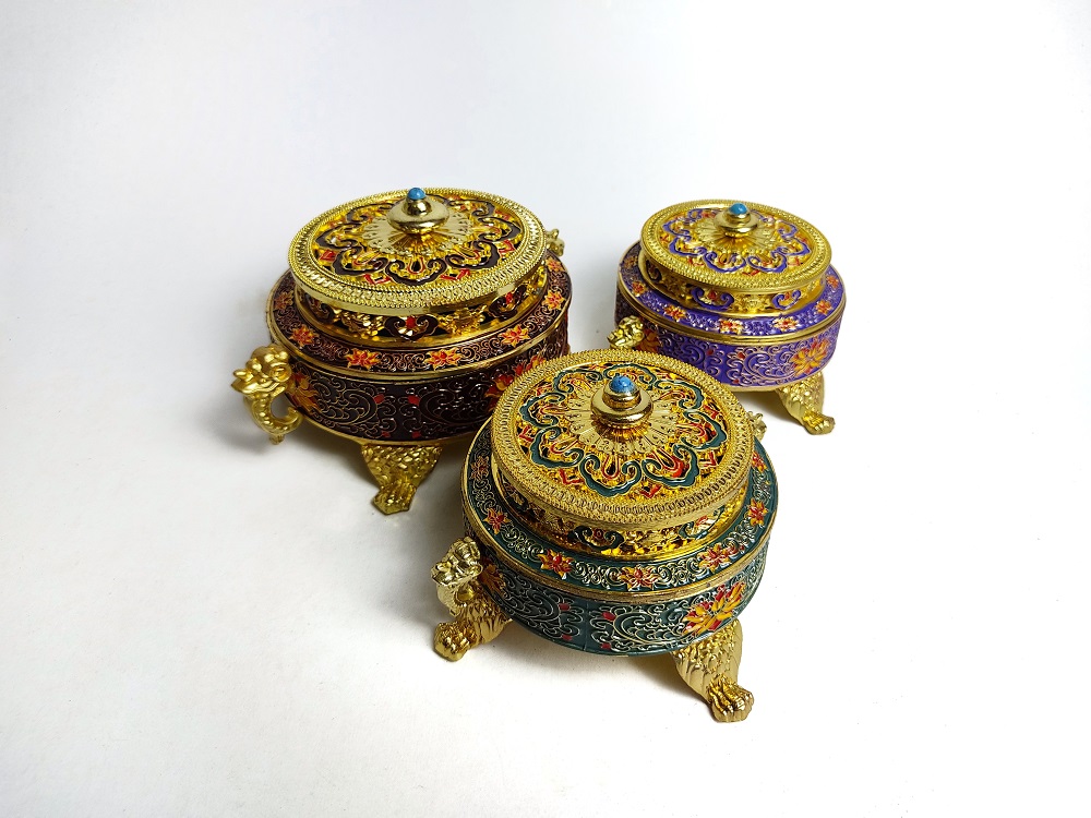 Lư hương bát tròn hình rùa dùng để đốt trầm