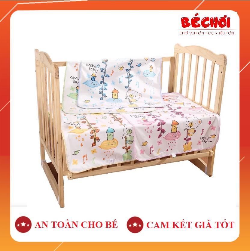 Thảm chống thấm, lót chống thấm 2 lớp thoáng mát cho em bé