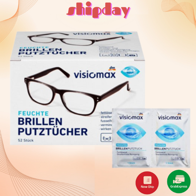 GIẤY LAU KÍNH VISIOMAX 52 TỜ, GIÚP LÀM SẠCH, BẢO VỆ KÍNH, KHÔNG TRẦY XƯỚC KÍNH, KHÔNG BÁM BỤI, KÍNH SÁNG BÓNG, TRONG VEO, LAU MÁY ẢNH, TIVI, MẪU MỚI