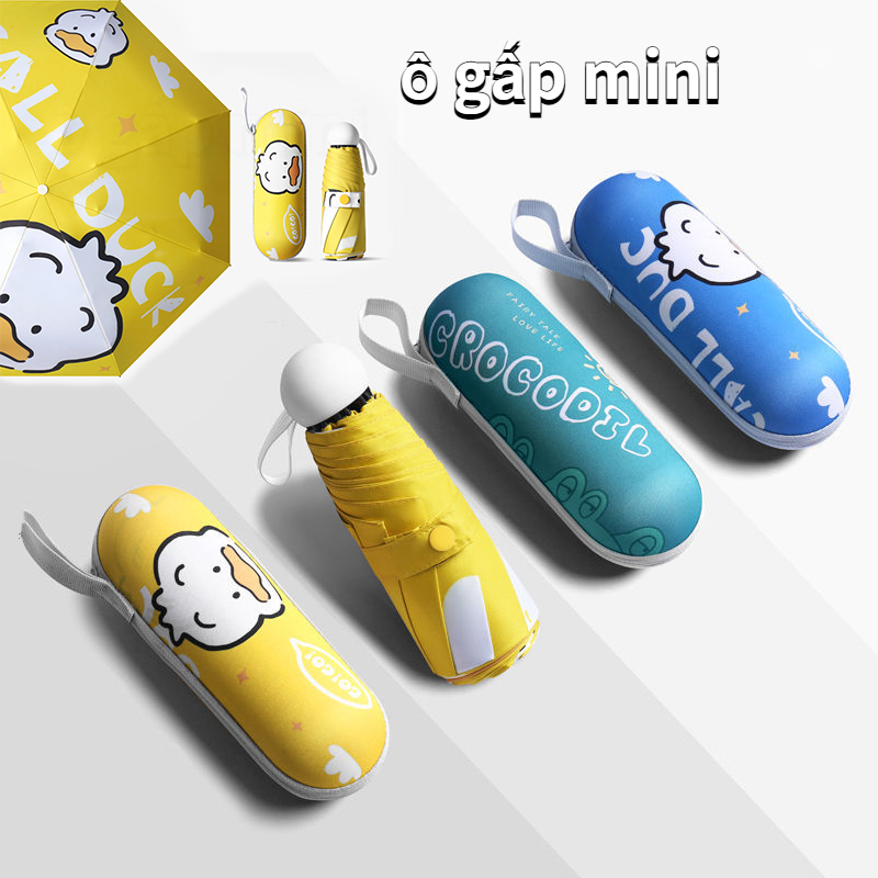 Ô gấp mini, ô che nắng loại nhỏ, ô che nắng che nắng mưa, ô dù cầm tay nữ bỏ túi