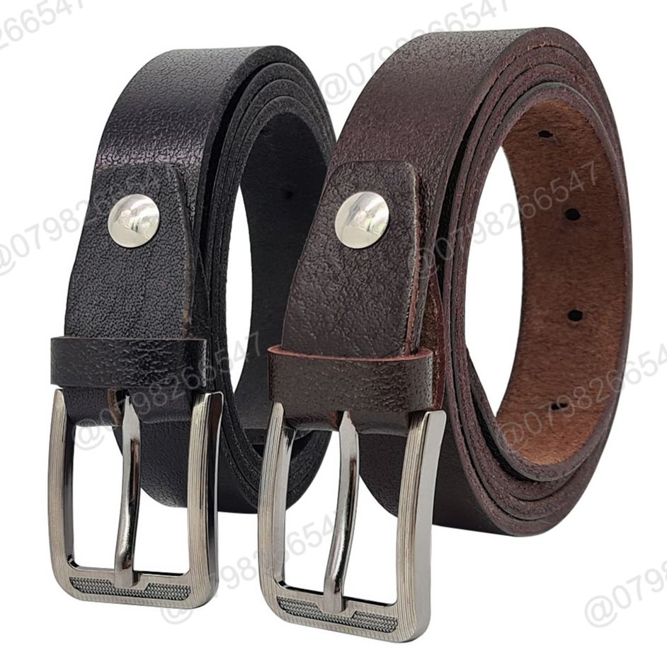 Tặng đục lỗ - thắt lưng học sinh da bò cho bé dhm-337 | đầu khoá kim bản nhỏ 2.3cm | bảo hành 12 tháng