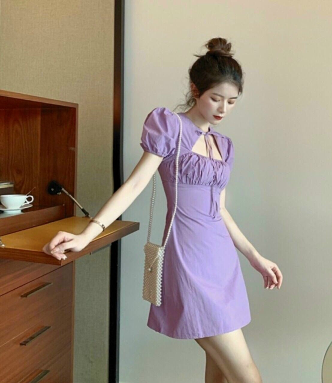 [Mẫu Mới]Đầm Nữ Tiểu Thư Thiết Kế Cá Tính Năng Động Sang Trọng Thời Trang HARI