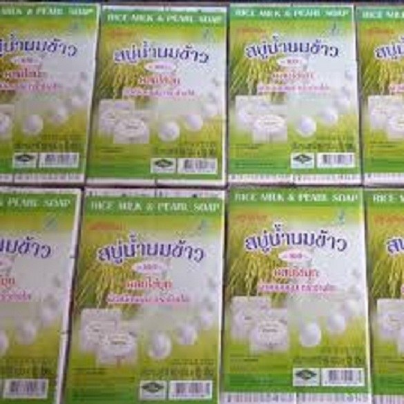 Lốc 12 cục Xà phòng cám gạo ngọc trai thái lan VIDAPA