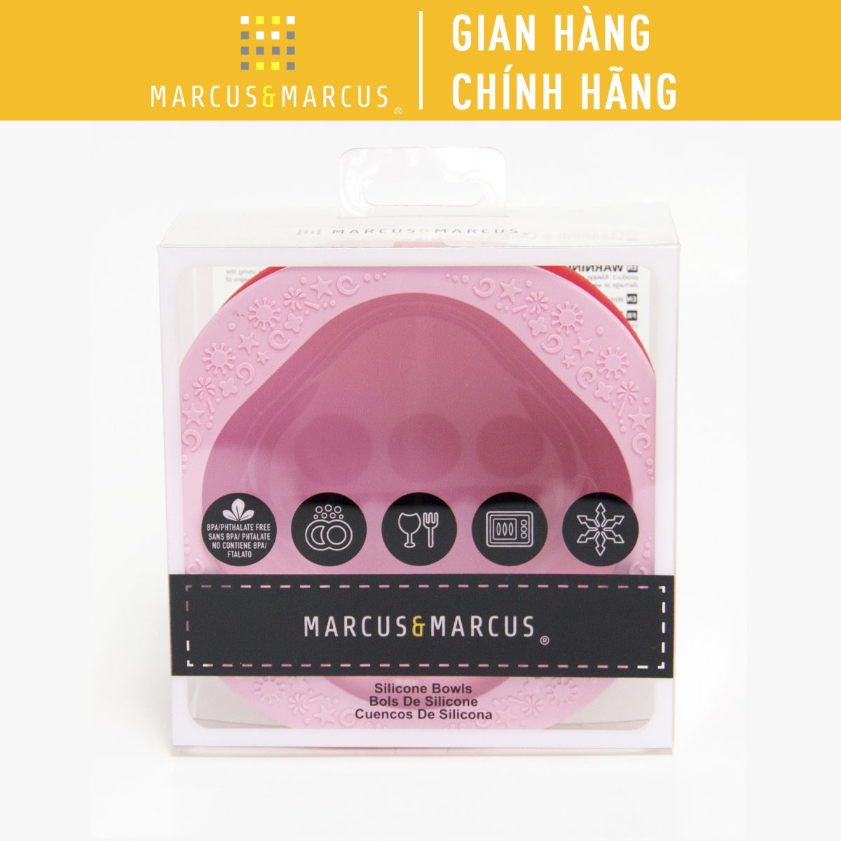 Bát ăn dặm silicon set 2 cái cho bé marcus & marcus - marcus & pokey