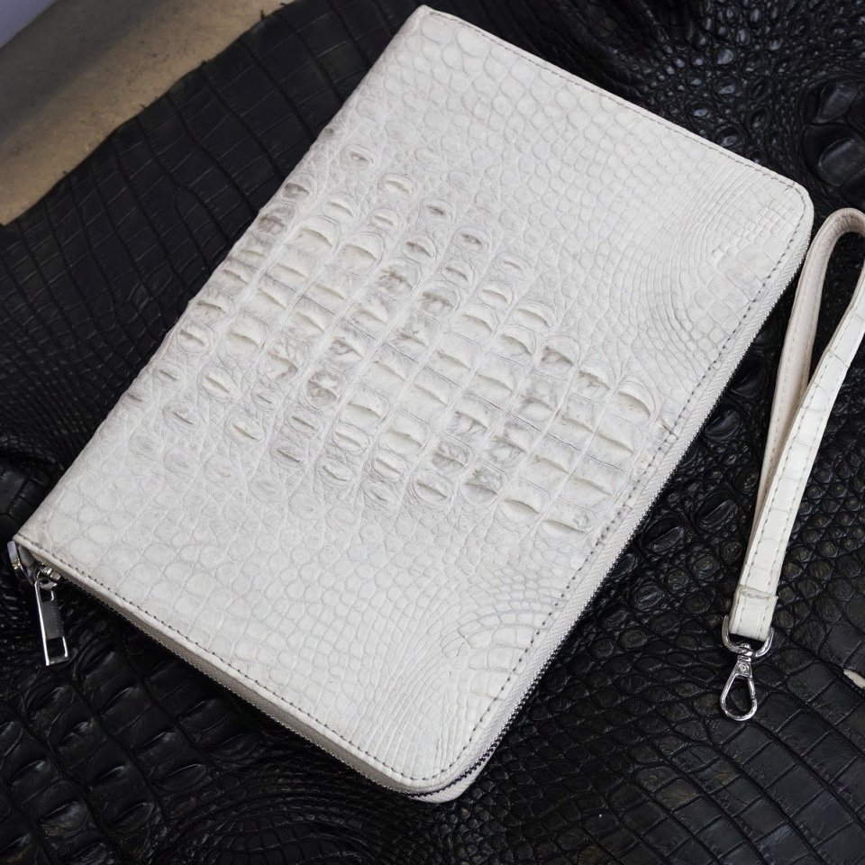 Clutch túi cầm tay lct62 cỡ lớn da cá sấu cao cấp
