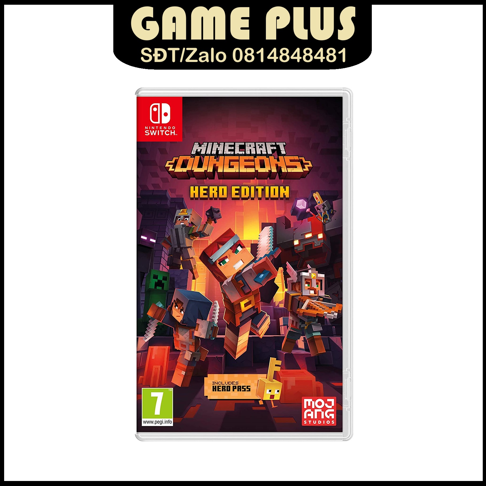 Game Nintendo Switch 2ND: Minecraft Dungeons Hero Edition