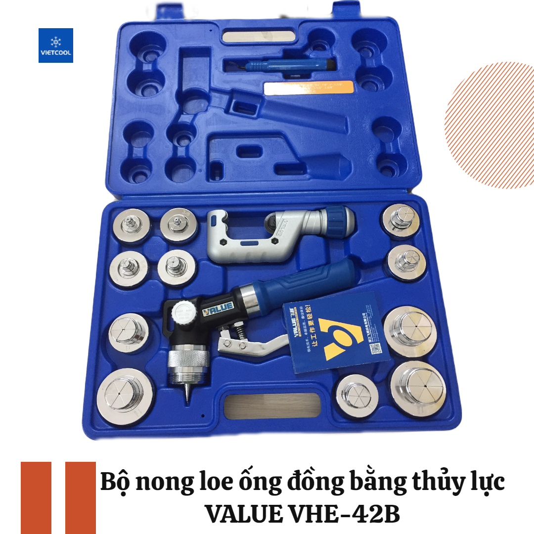 Bộ nong ống đồng bằng thủy lực value model vhe - 42d