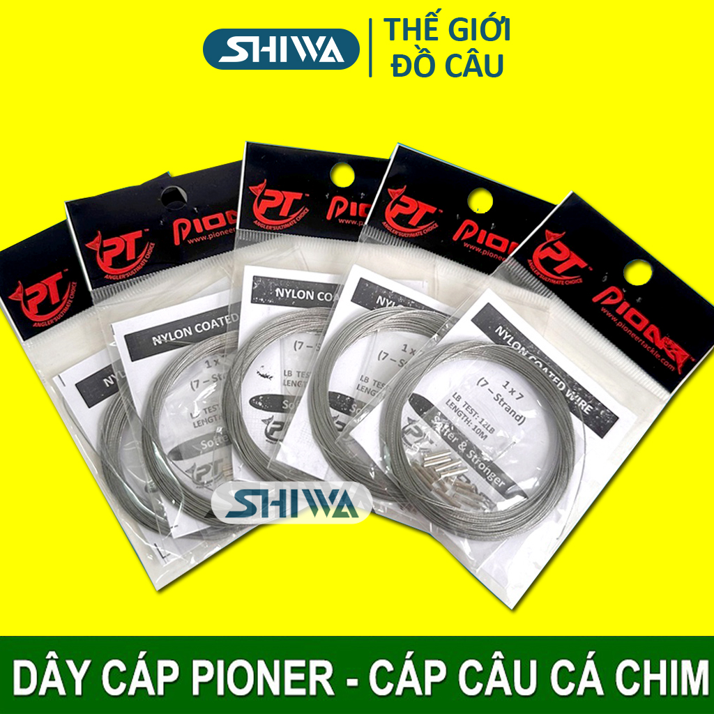 Dây Cáp Câu Cá PIONEER 10 Mét - Thẻo Cáp Câu Cá, Sợi Cáp Câu Cá, Cáp Câu Bình, Dây Cáp Thép,...Shiwa