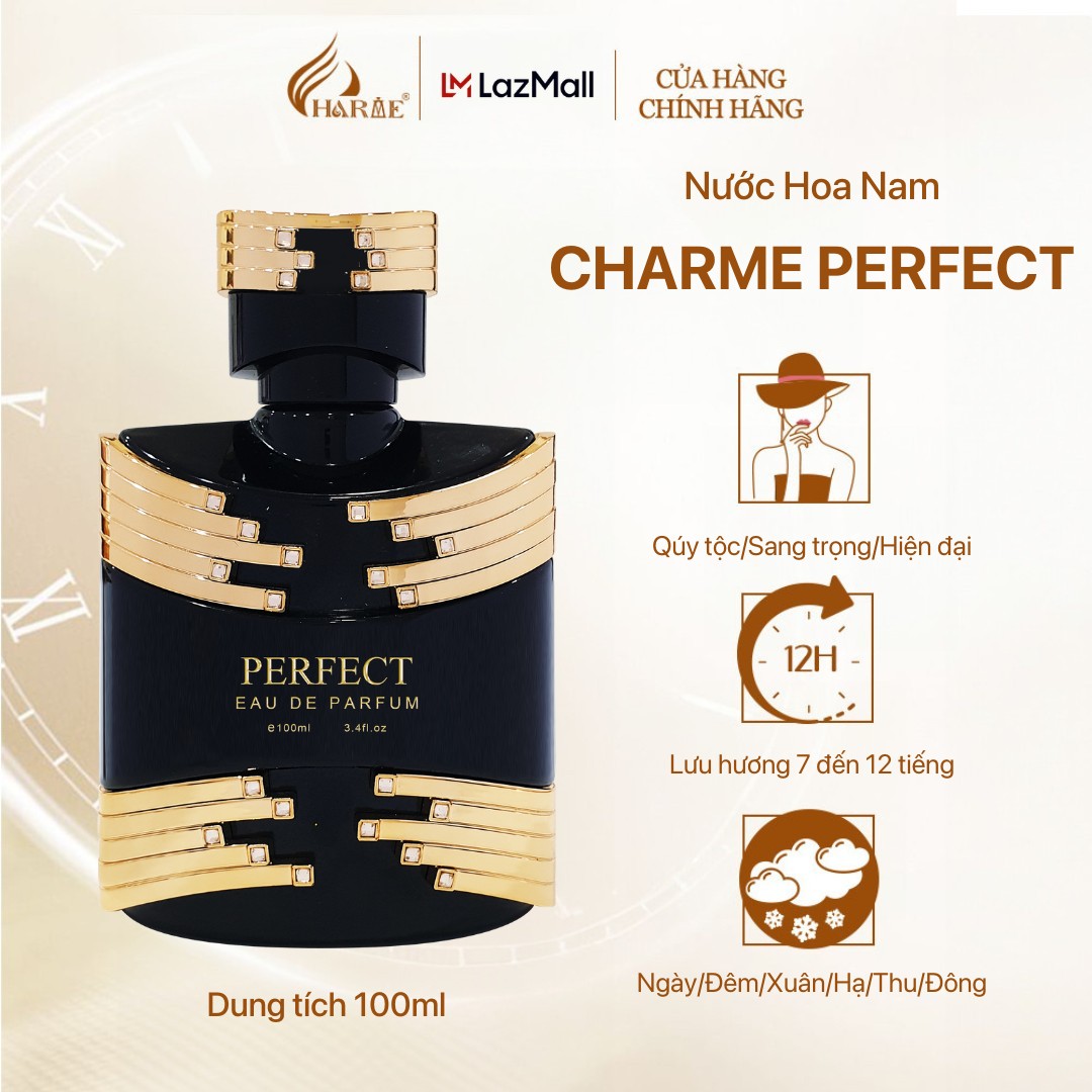 Nước Hoa Nam Cao Cấp GOOD CHARME PERFECT 100ml Lưu Hương Lâu Nam Tính, Sang Trọng_Nước Hoa Chính Hãng