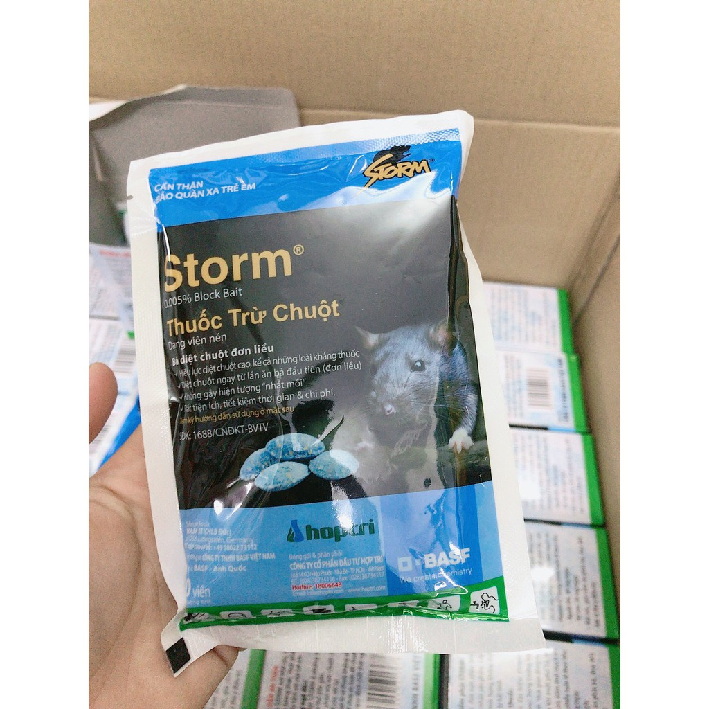  Chế Phẩm Diệt Chuột Sinh Học Thế Hệ Mới STORM - gói 20 viên 