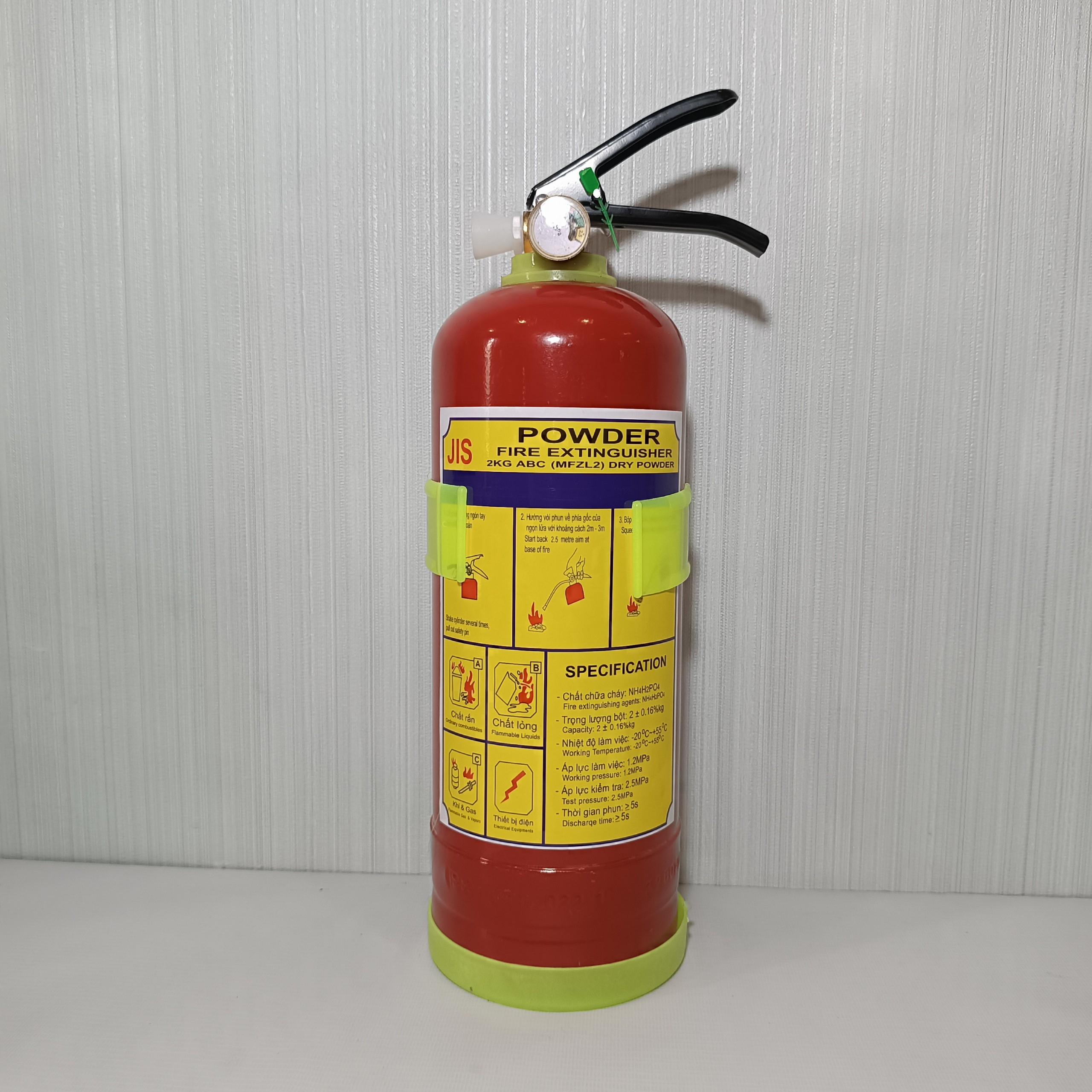[HCM]Bình Chữa cháy  Bột mini 2kg dùng cho căn hộ - xe hơi - xe tải