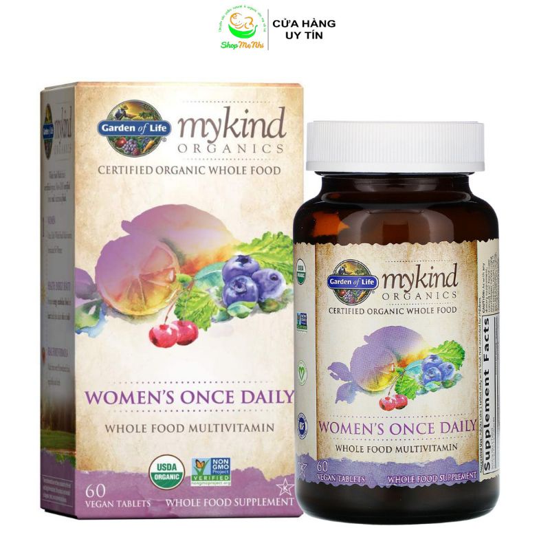 Vitamin hữu cơ cho phụ nữ garden of life mykind woman organic. - shop mẹ nhi organic