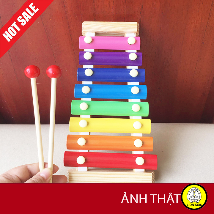 Đồ Chơi Gỗ Đàn Xylophone 8 Thanh Cho Bé