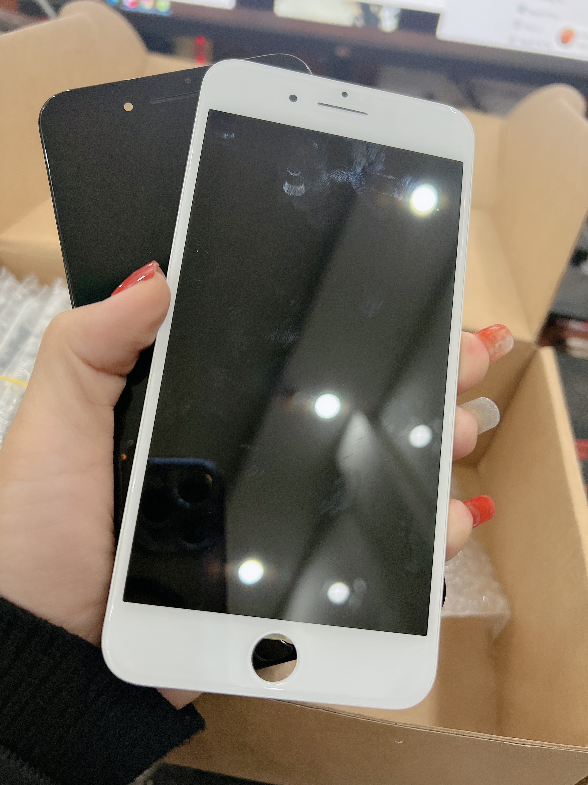 Màn hình tương thích ip 8 plus zin ép kính - mã dtp