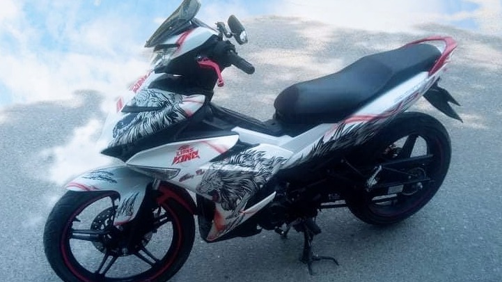 TEM TRÙM EXCITER  150 vua sư tử  đỏ trắng siêu đẹp mới nhất hiện nay