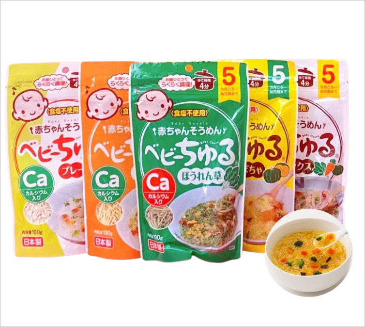 Mì somen tách muối, mì somen bổ sung canxi meiwa Nhật Bản 100g cho bé ăn dặm