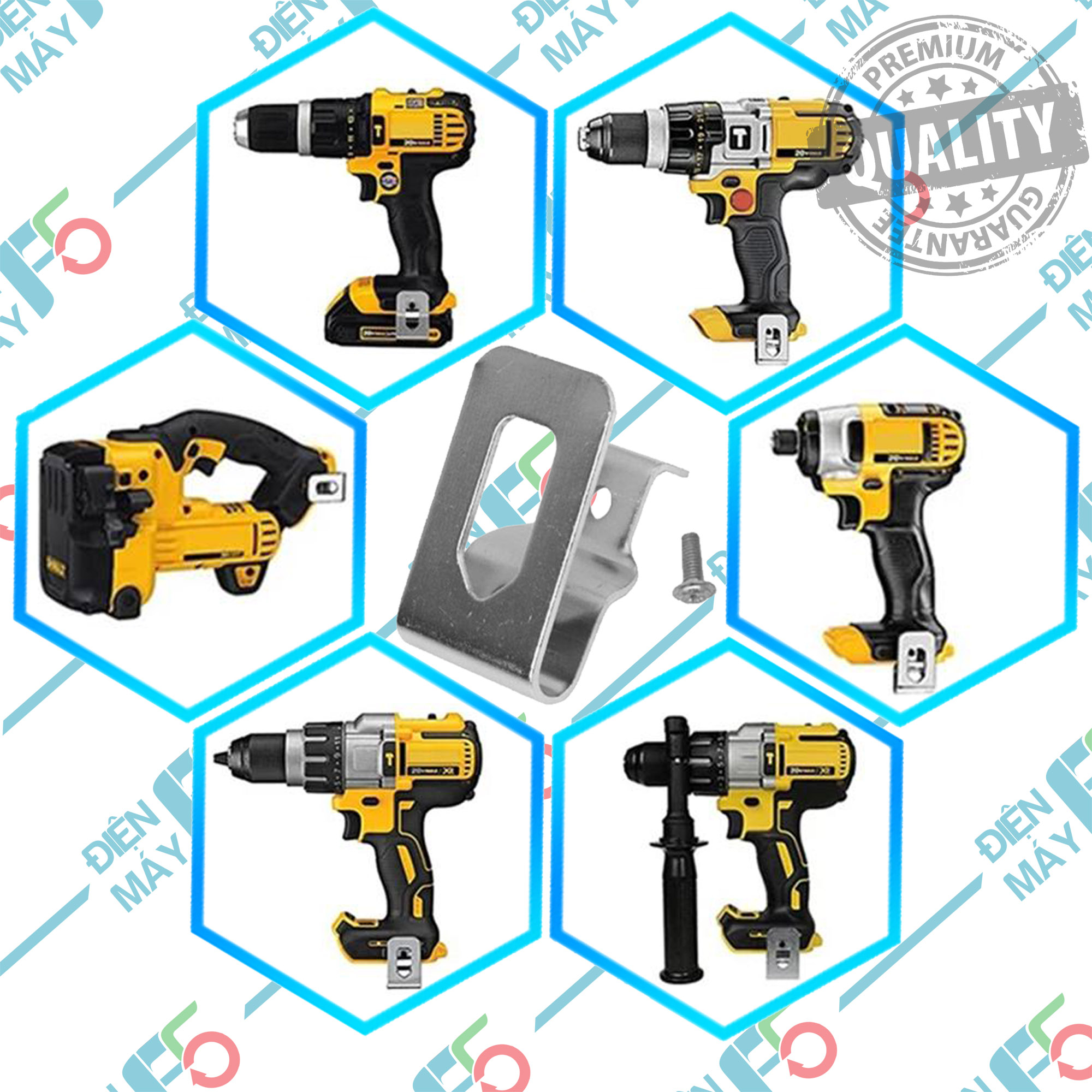 Dmf5 móc kẹp thắt lưng thay thế cho máy dewalt 18v