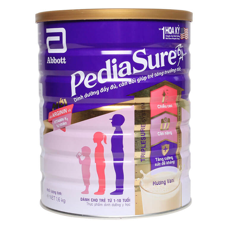 Sữa Pediasure hương Vani hộp 1,6kg