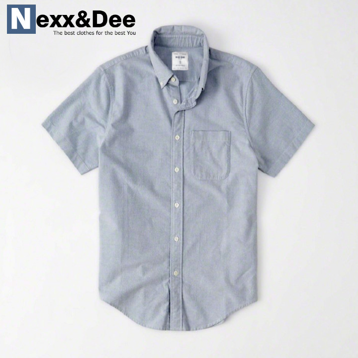 Áo sơ mi nam tay ngắn công sở màu trắng vải oxford cao cấp ND02