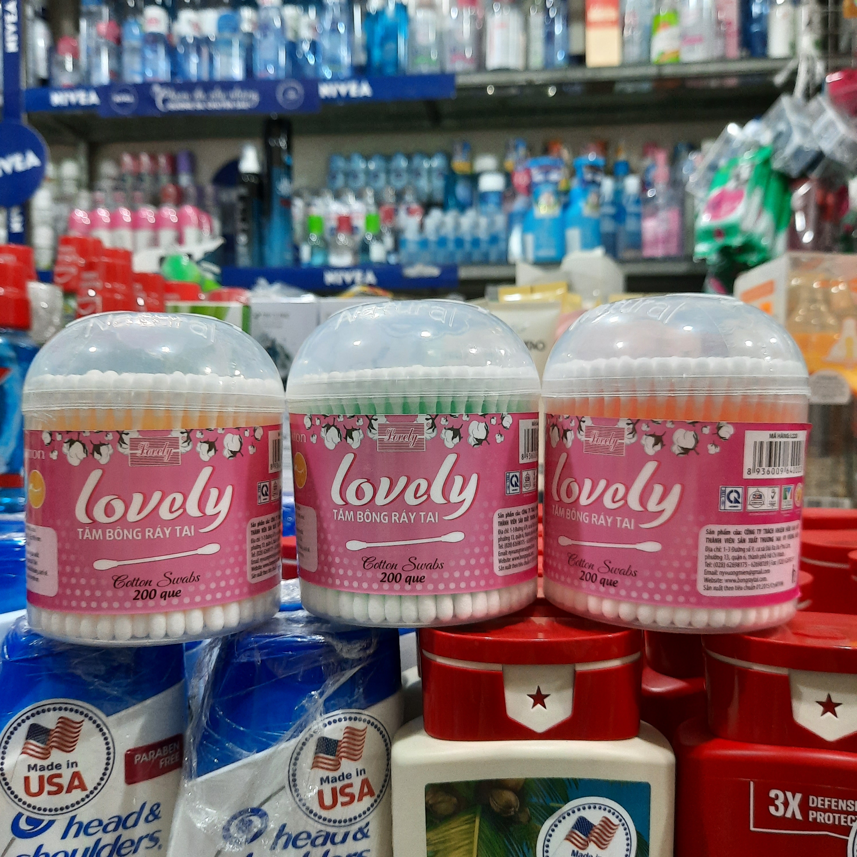 Combo 6 hộp Bông tăm ráy tai Lovely 200 que/ hộp