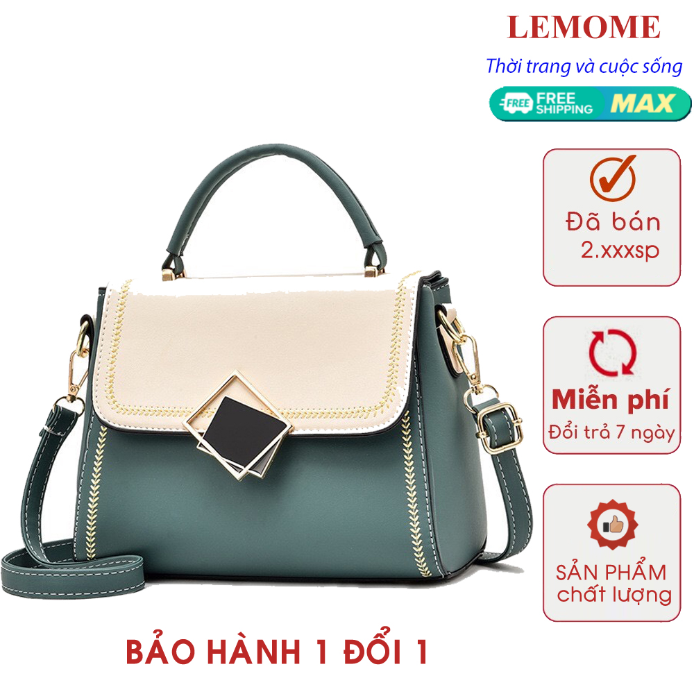 Túi xách nữ công sở đeo chéo kiểu dáng Hàn Quốc thời trang cao cấp đẹp da mềm- LEMONE