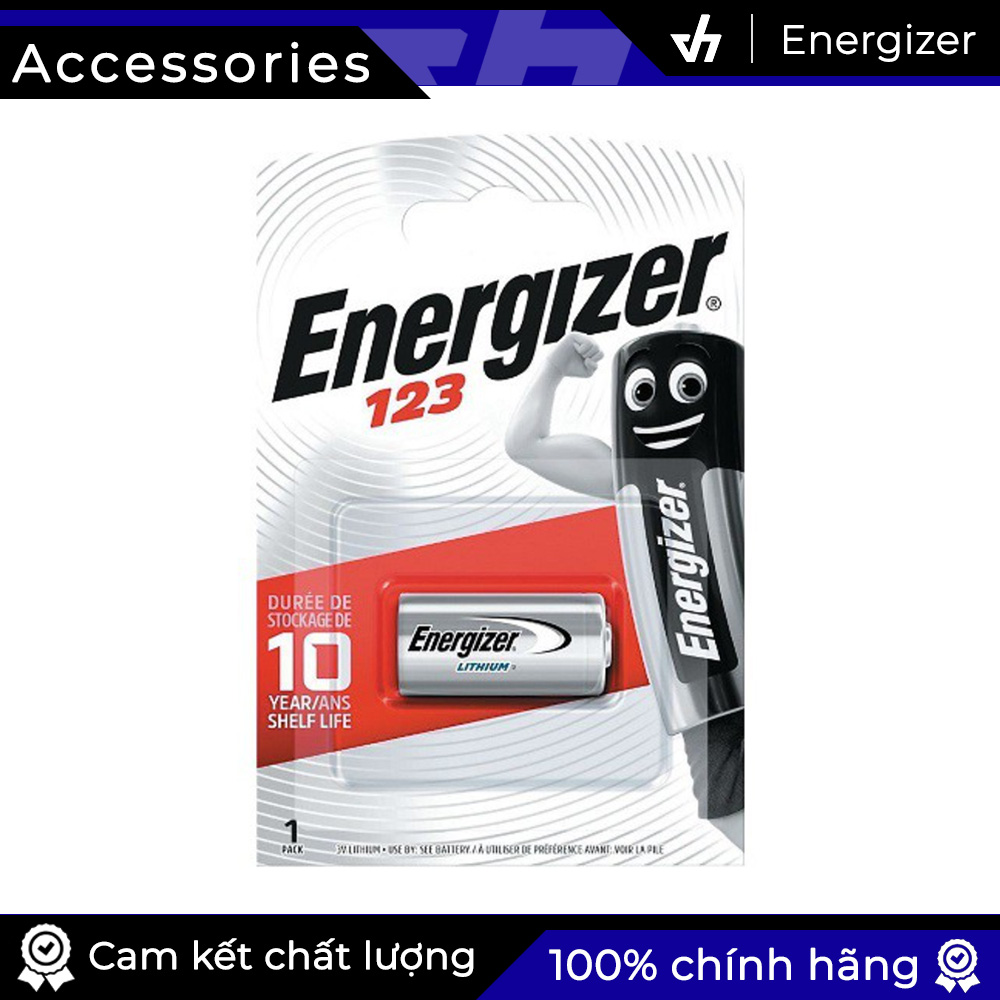 Pin Energizer 123 (CR123A) Lithium 3V