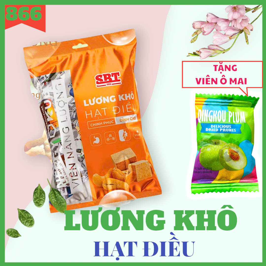  1 kg Lương khô vị Hạt Điều thương hiệu SBT  hương vị thơm ngon xuất xứ Việt Nam 