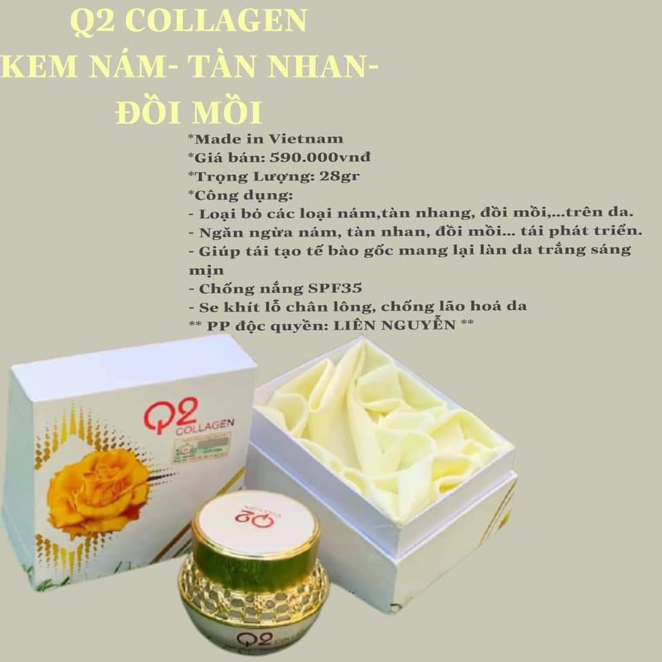 Kem q2 nám collagen mẫu mới