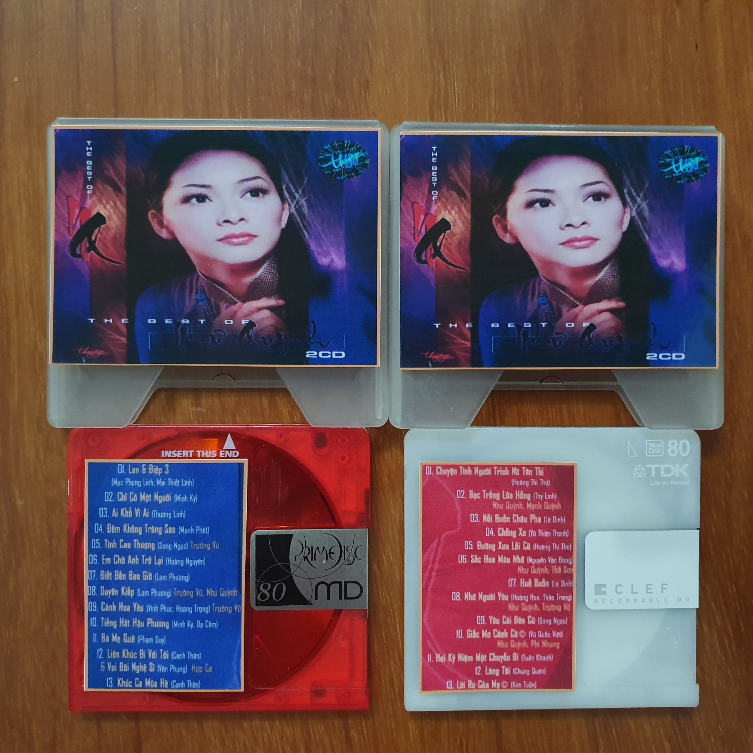 COMBO 2 ĐĨA MD MINIDISC THE BEST OF NHƯ QUỲNH