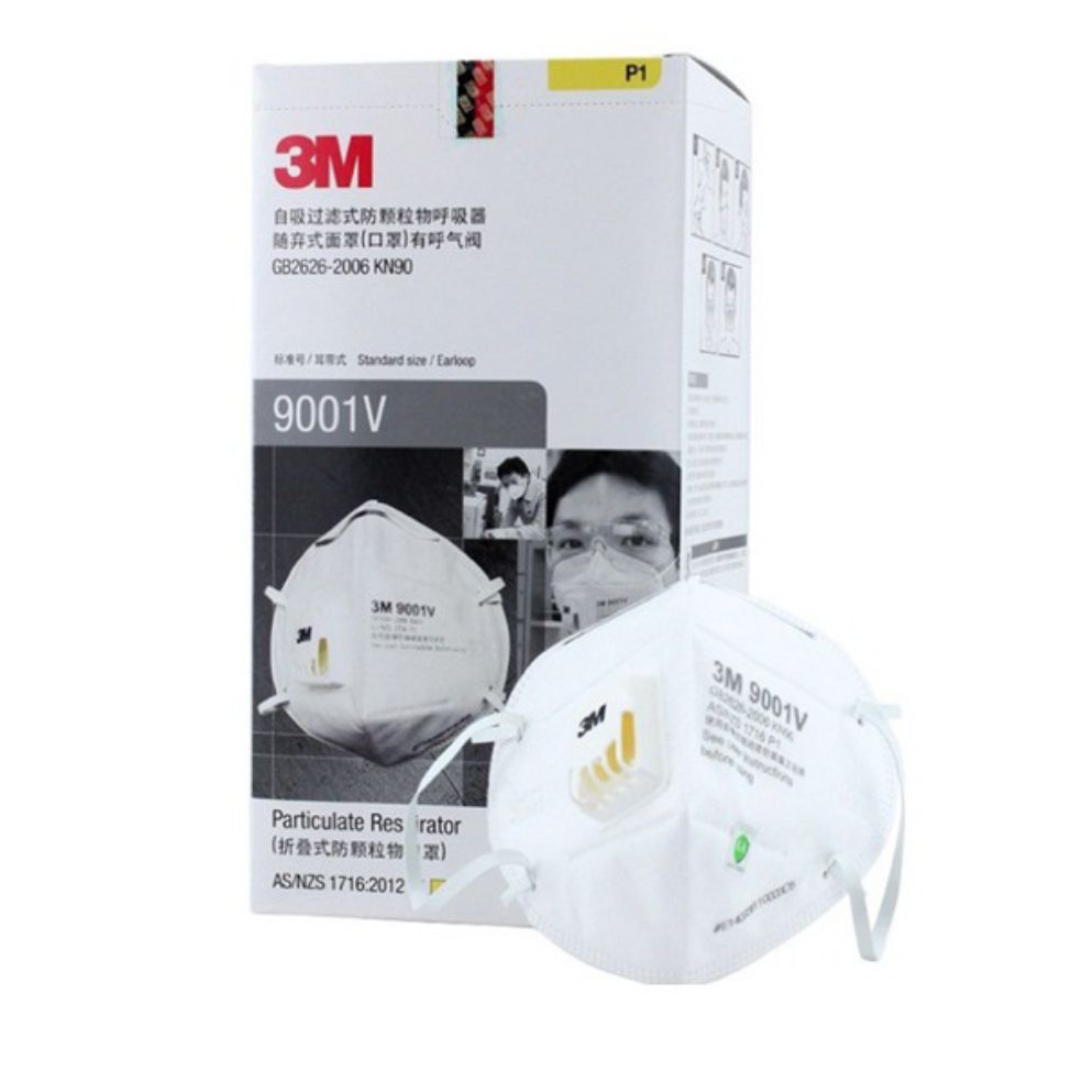 [HCM]Khẩu Trang3M 9001V có van lọc mùi hôi  kháng khuẩn chống bụi siêu mịn